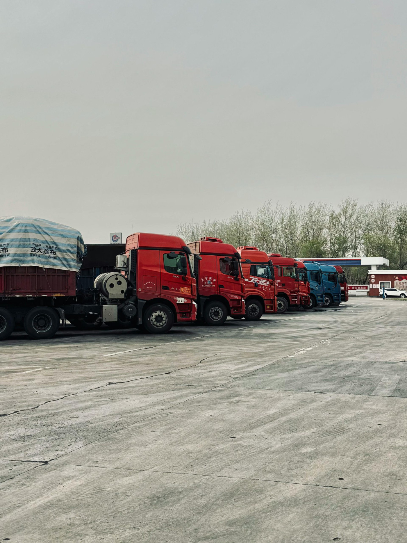 trucks ready for pharmaceutical and medical deliveries
