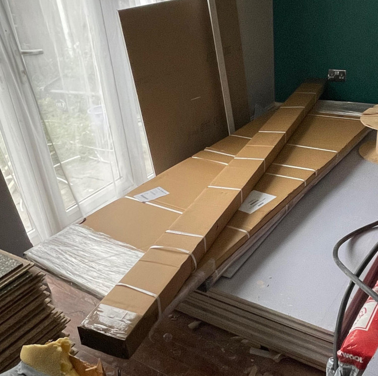 goods delivered to kitchen fitter