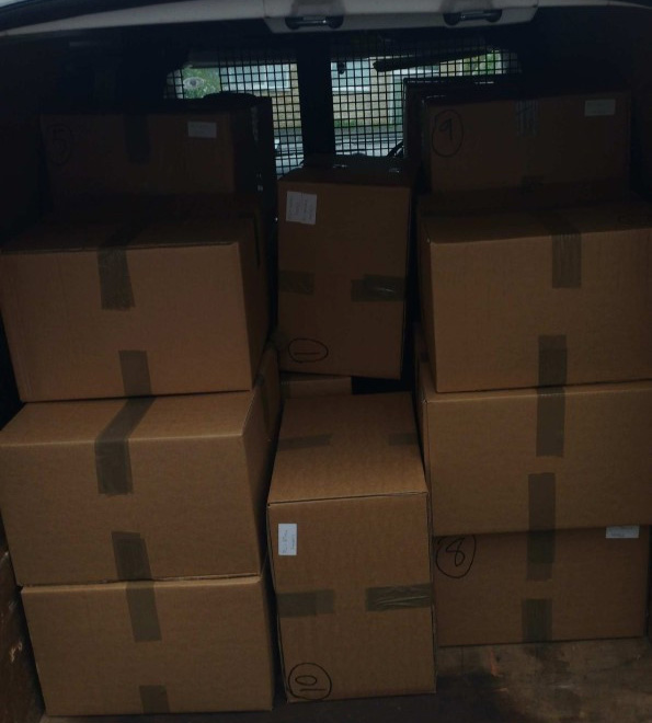 next day courier van